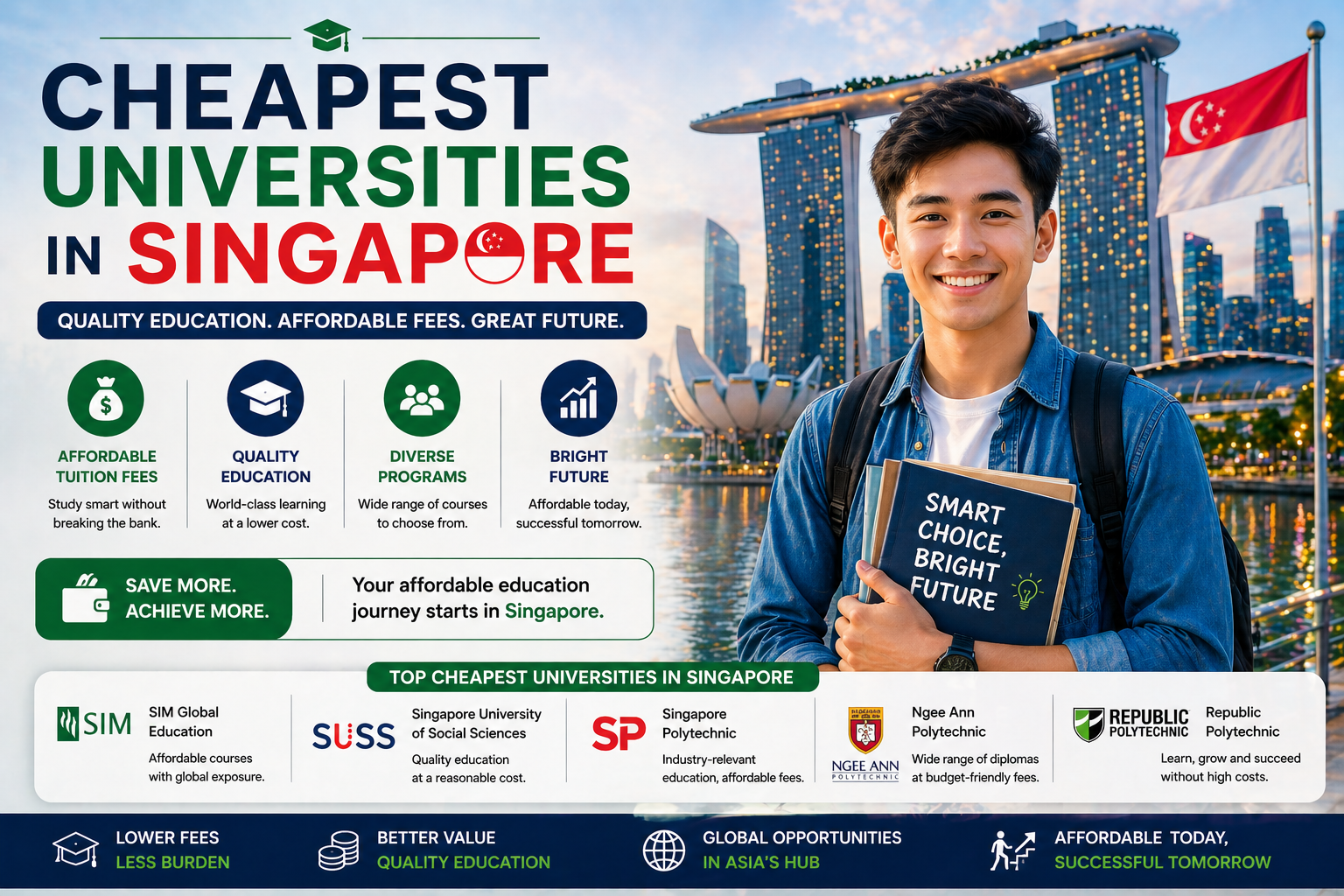 Top 10 Cheapest Universities in Singapore 2026: Fees and Rankings