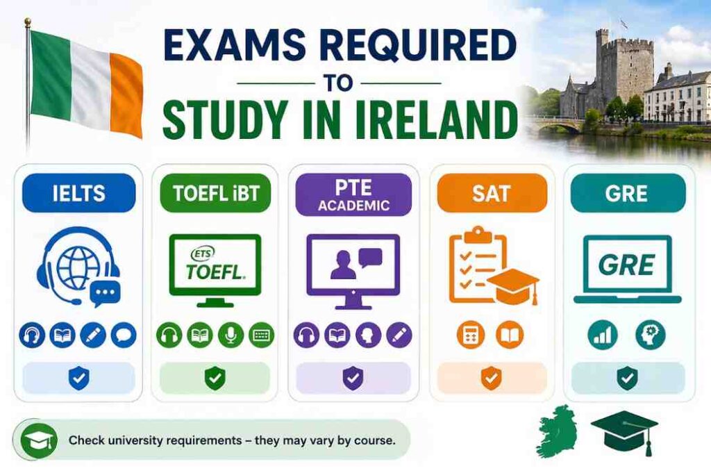 Exams Required to Study in Ireland
