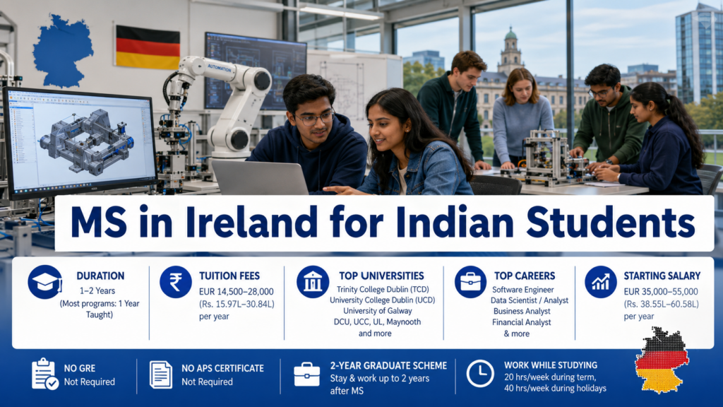MS in Ireland for Indian Students