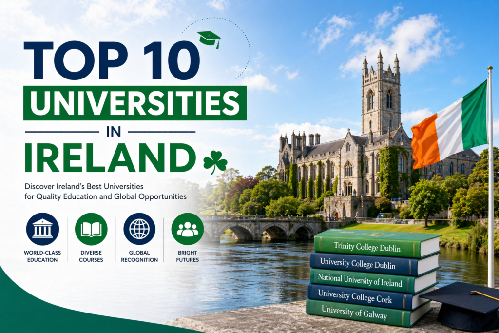 Top 10 Universities in Ireland for Indian Students: Rankings, Fees and Admission Requirements (2026)