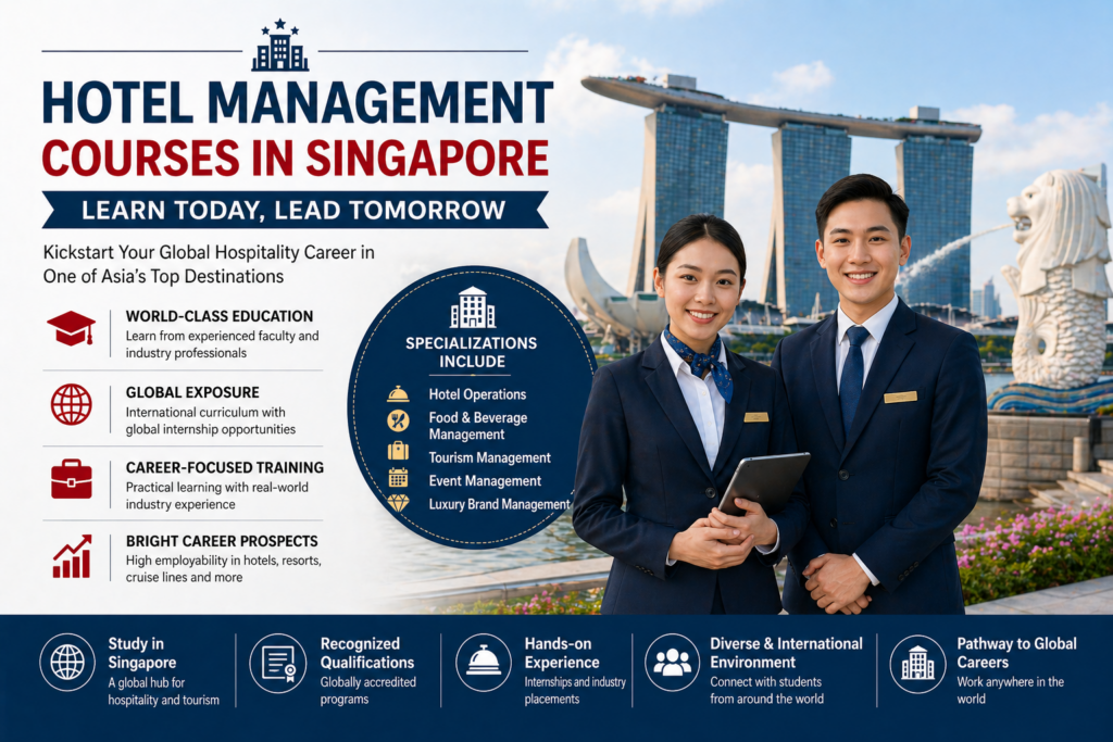 Hotel Management Courses in Singapore 2026: Top Colleges, Fees in INR, Eligibility