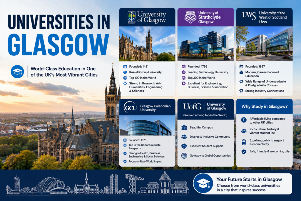 Universities in Glasgow, Scotland: A 2026 Guide for Indian Students