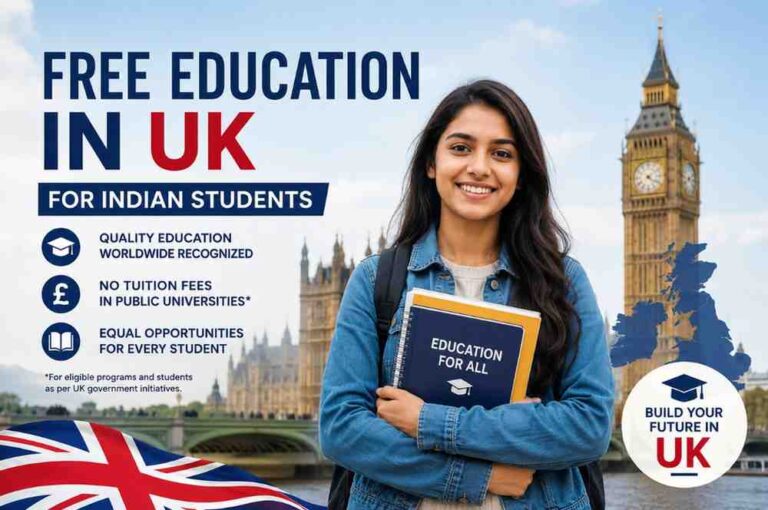 free education in UK for Indian students