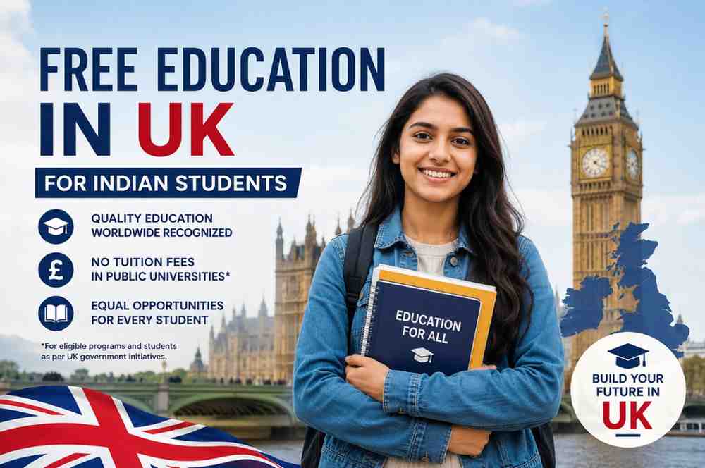 free education in UK for Indian students