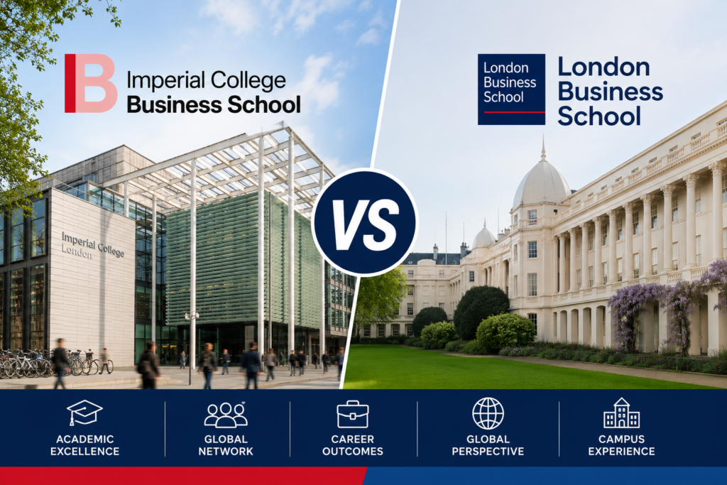 Imperial College Business School vs London Business School 2026: Fees, Rankings & ROI for Indian Students