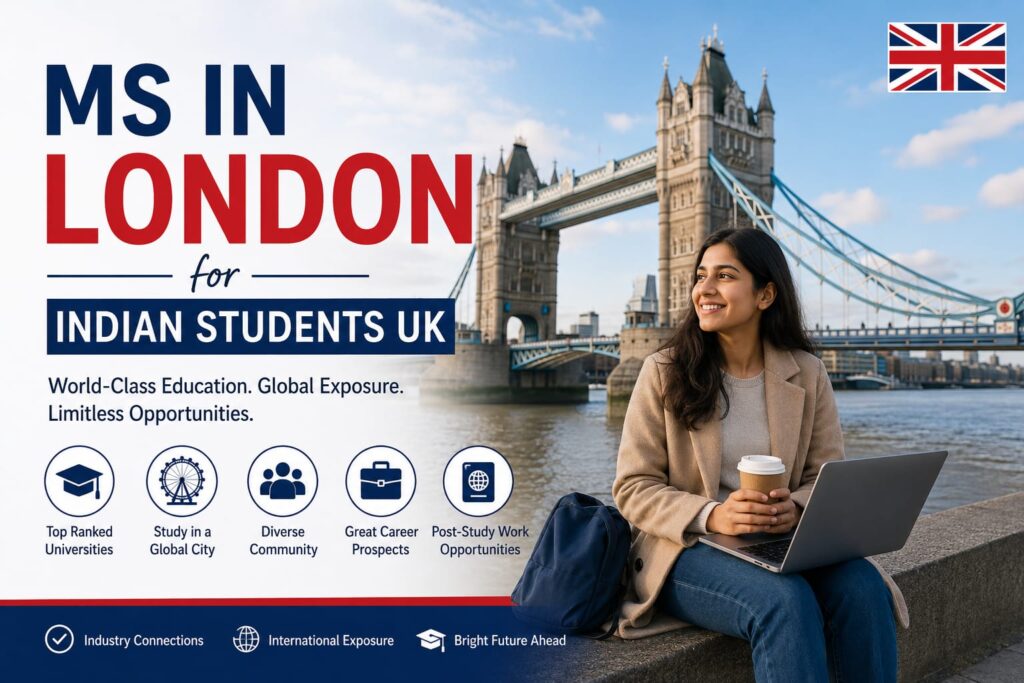 MS in London for Indian Students 2026-27: Top Universities, Fees in INR, and Visa Guide 