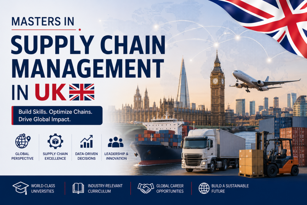 Masters in Supply Chain Management in UK 2026: Top Universities, Fees in INR, Eligibility
