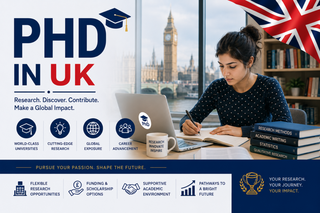 PhD in UK for Indian Students 2026: Fees & Scholarships