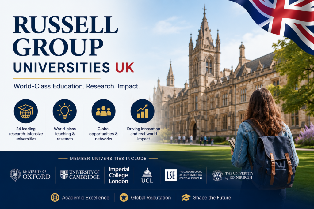 Russell Group Universities in UK 2026: Rankings, Fees & Admissions