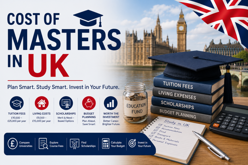 Cost of Masters in UK 2026: Fees and Living Costs in INR