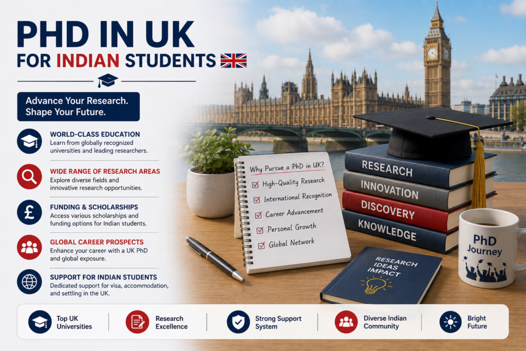 PhD in UK for Indian Students 2026: Fees & Scholarships