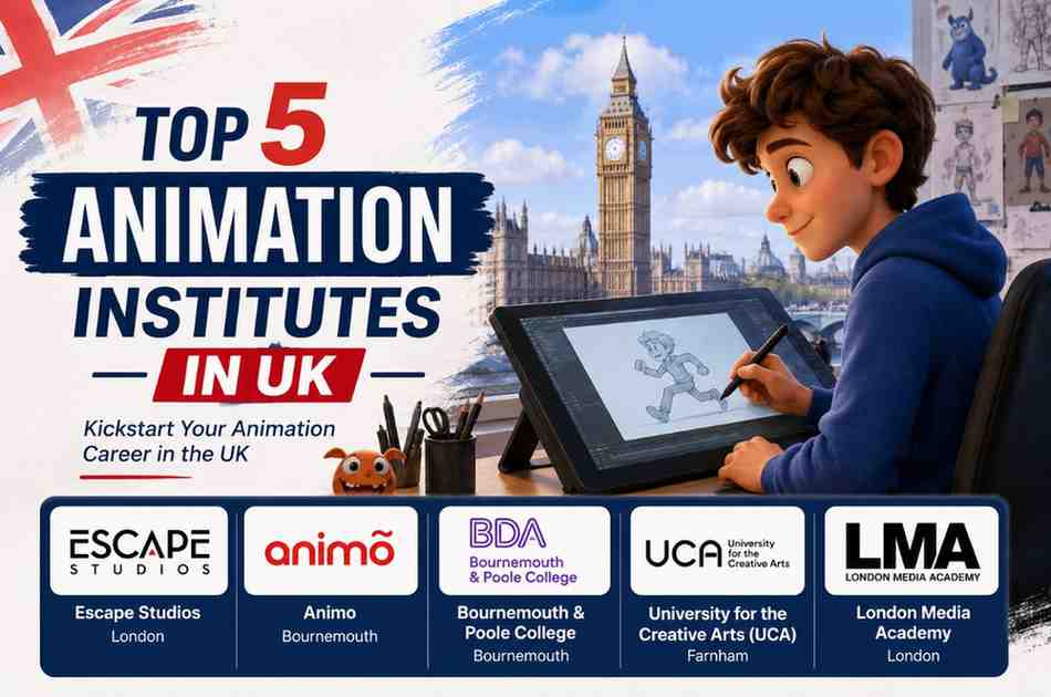 Top 5 Animation Institutes in UK