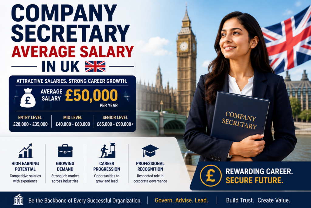 Company Secretary Average Salary in UK in 2026: What Indian CS Professionals Actually Earn