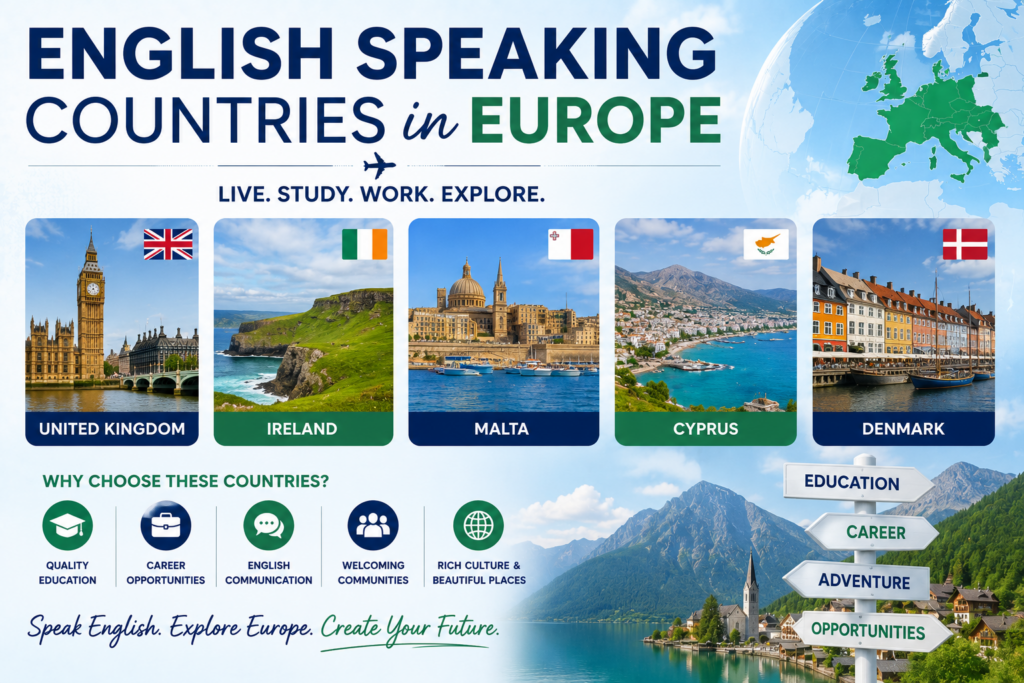English Speaking Countries in Europe: Best Options for Indian Students in 2026