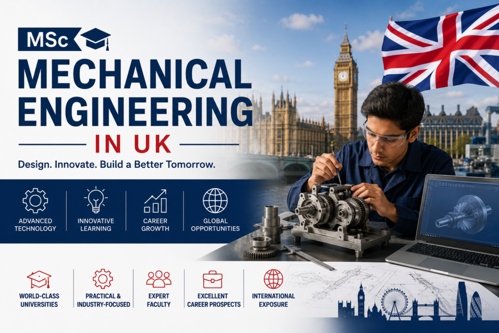 MSc Mechanical Engineering in UK 2026: Fees & Top Universities