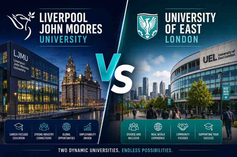 liverpool john moores university vs university of east london