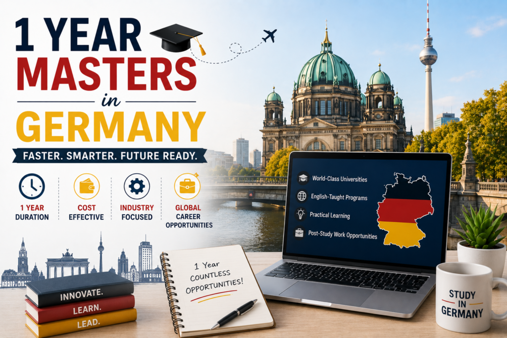 1 Year Masters in Germany 2026-27: Fees, Universities & Eligibility for Indian Students