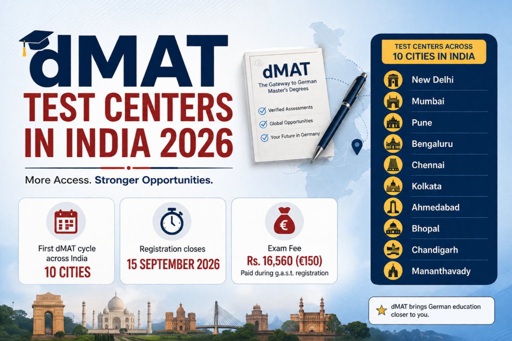 dMAT Test Centers in India