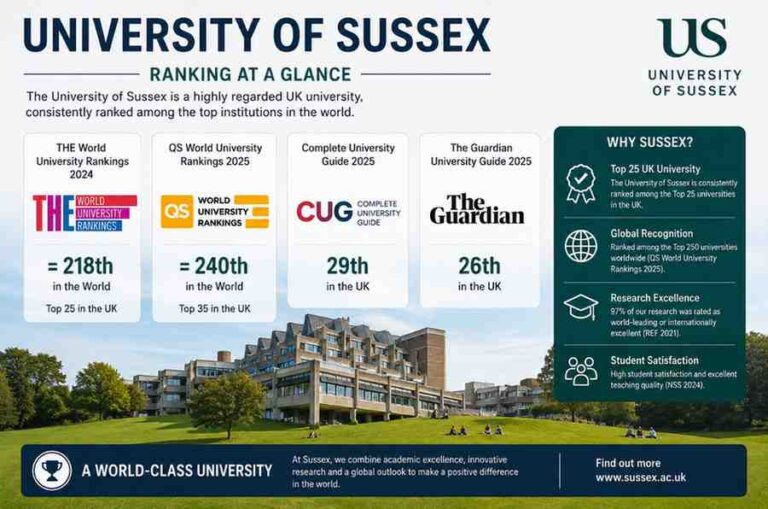 University of Sussex ranking