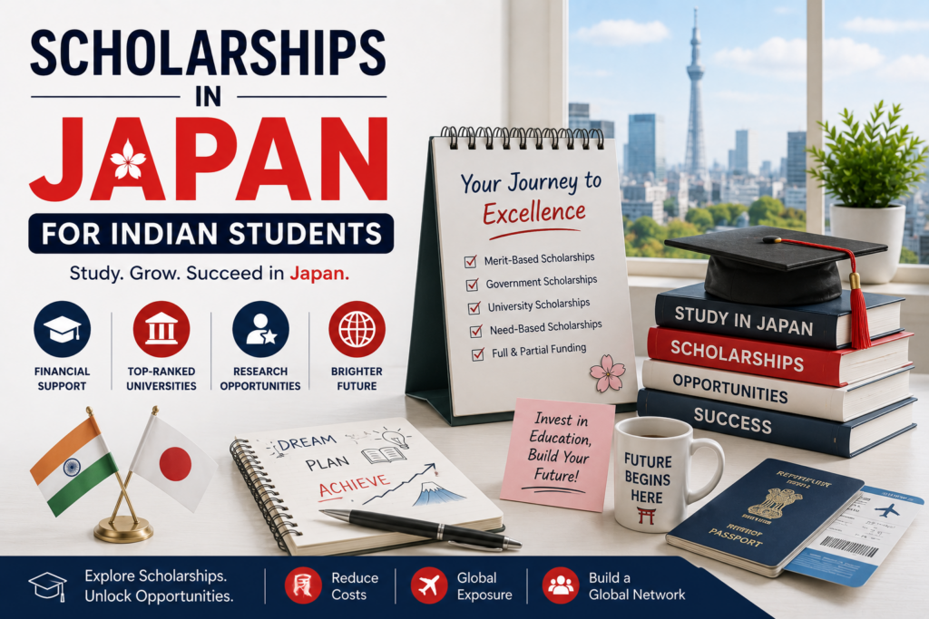 Scholarships in Japan for Indian Students 2026-27: MEXT, JASSO, Honjo and More