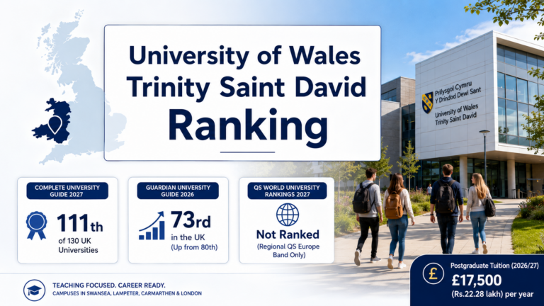 University of Wales Trinity Saint David Ranking