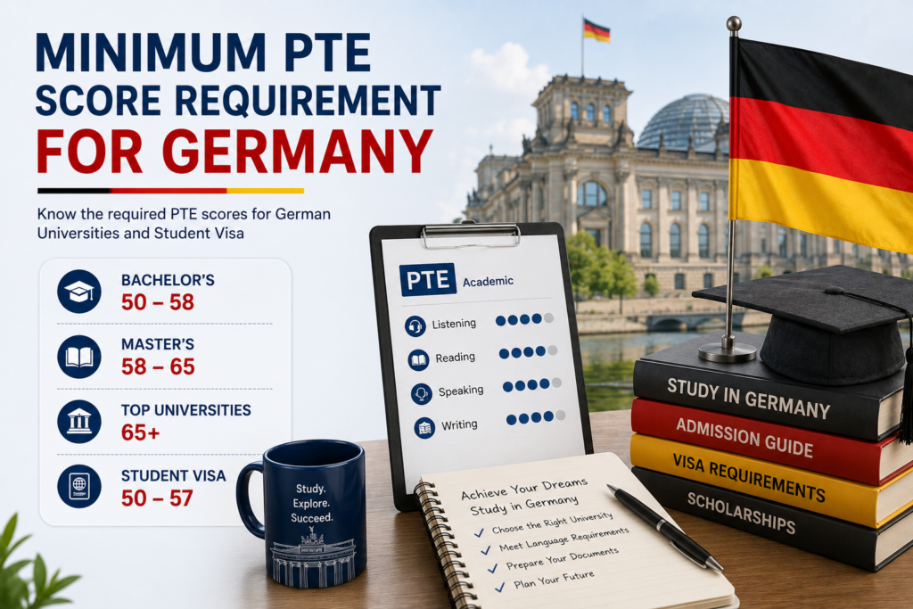 Minimum PTE Score Requirement for Germany: The 2026-27 Reality Check for Indian Students