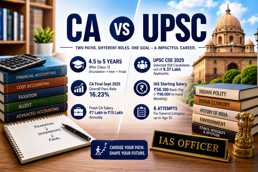 CA vs UPSC