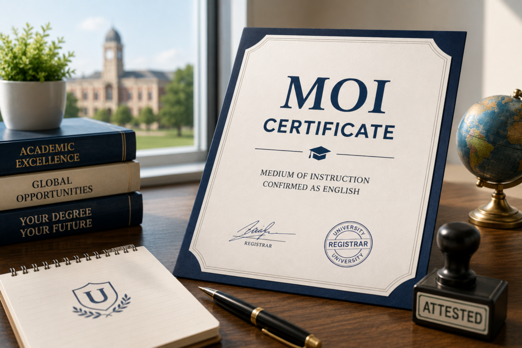 MOI Certificate