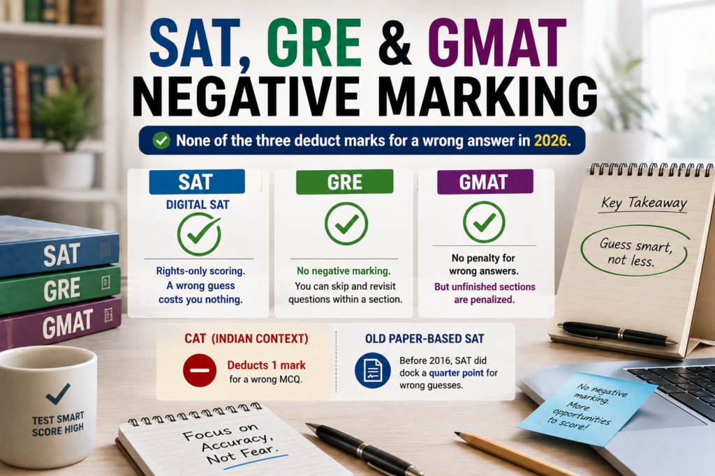 SAT, GRE and GMAT Negative Marking