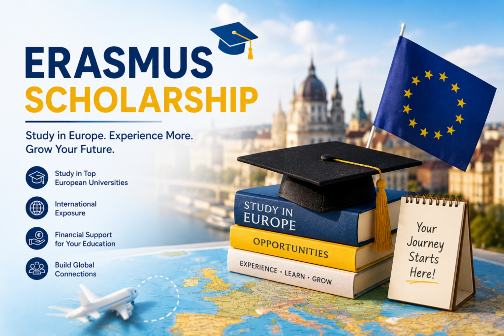 Erasmus Scholarship 2027-28: Eligibility, Amount, Deadlines and How Indian Students Can Apply