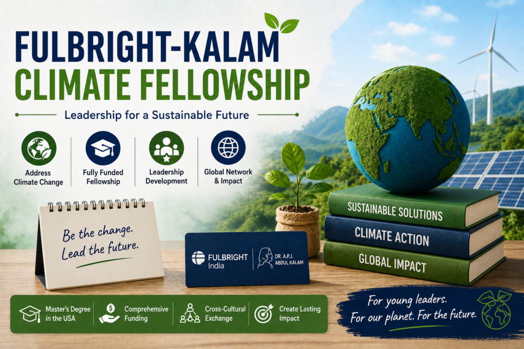 Fulbright-Kalam Climate Fellowship 2027: Eligibility, Funding & How to Apply