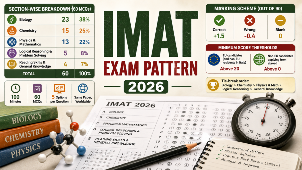 IMAT Exam Pattern
