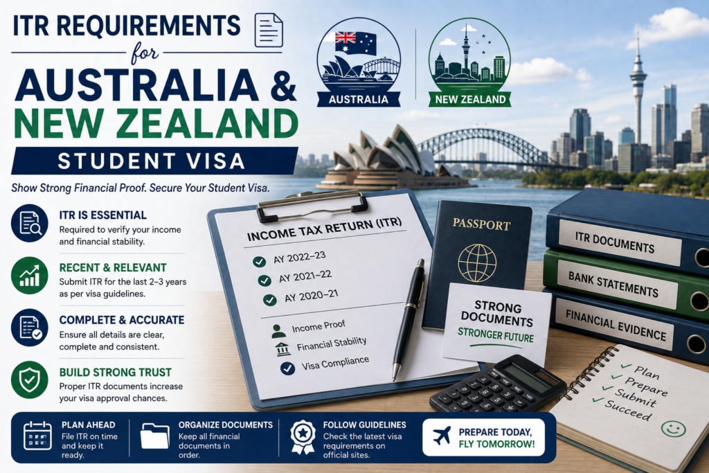 ITR Requirements for Australia & New Zealand Student Visa