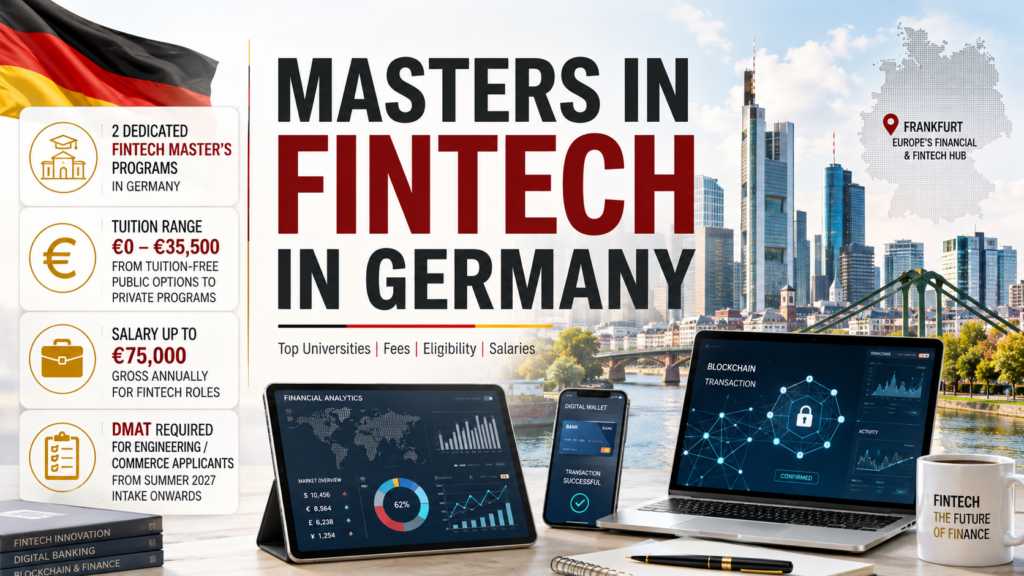 Masters in FinTech in Germany 2027-28: Universities, Fees, Eligibility and Careers for Indian Students