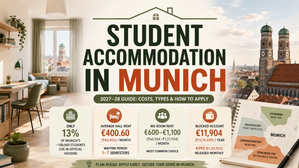 Student Accommodation in Munich 2027-28: Costs, Types and How to Apply