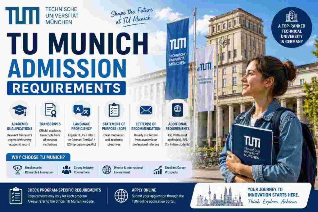 TU Munich admission requirements
