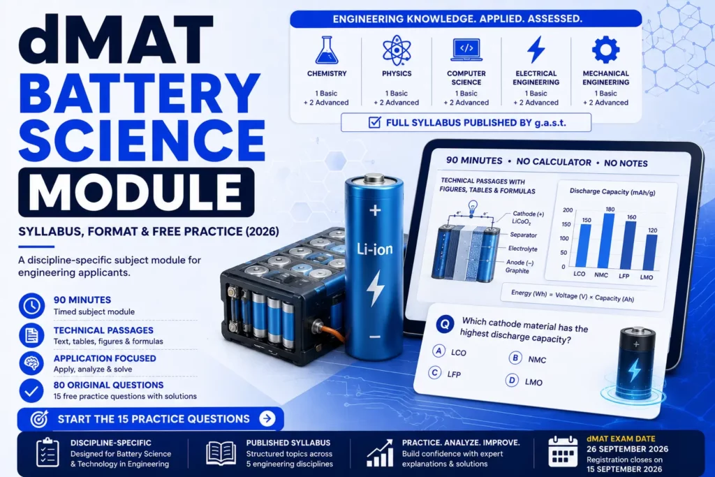 dMAT Battery Science and Technology in Engineering