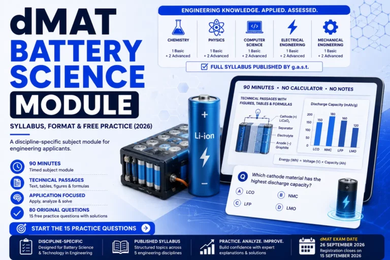 dMAT Battery Science and Technology in Engineering