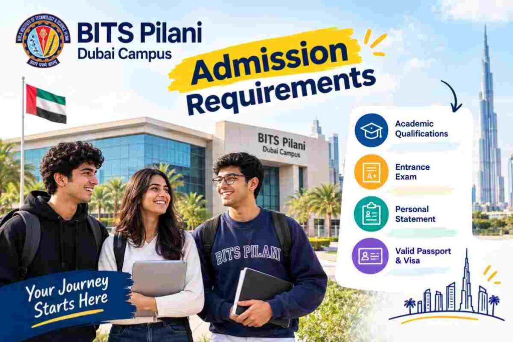 BITS Pilani Dubai Admission Requirements