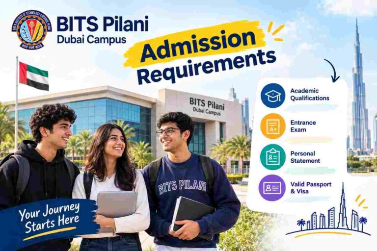 BITS Pilani Dubai Admission Requirements