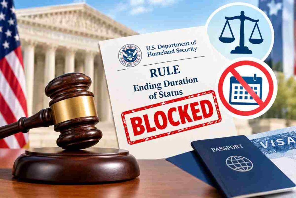 US Judge Blocks DHS Rule Ending Duration of Status, Hours Before It Was Set to Take Effect