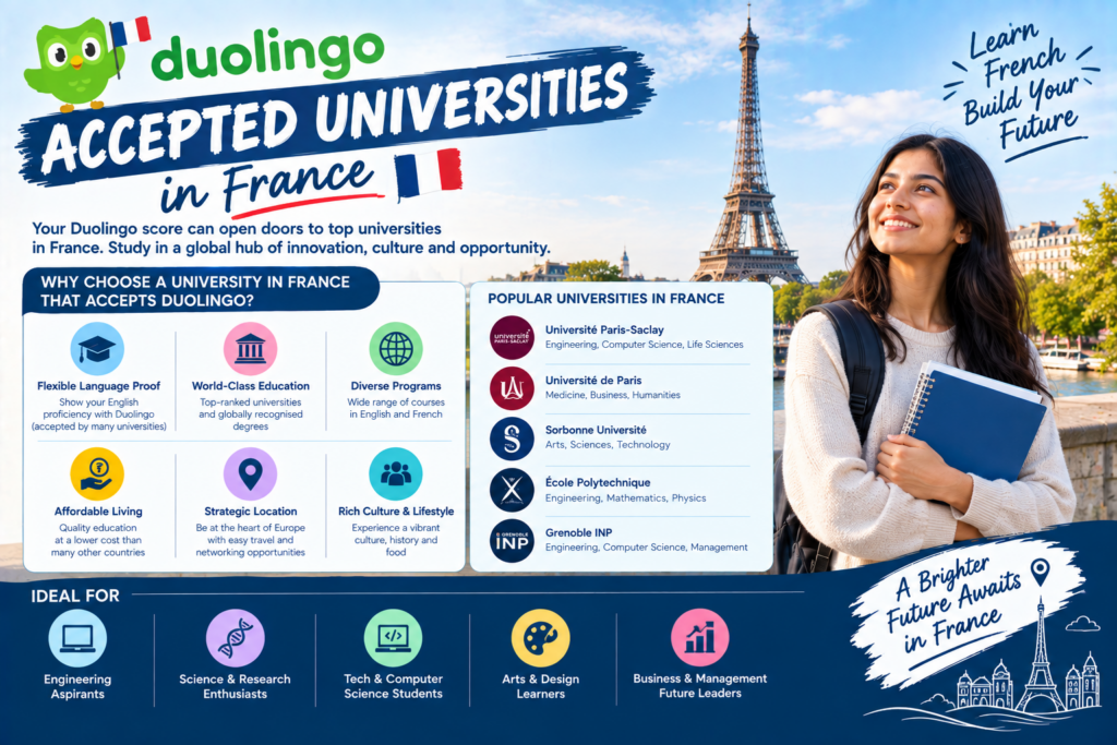 Duolingo Accepted Universities in France