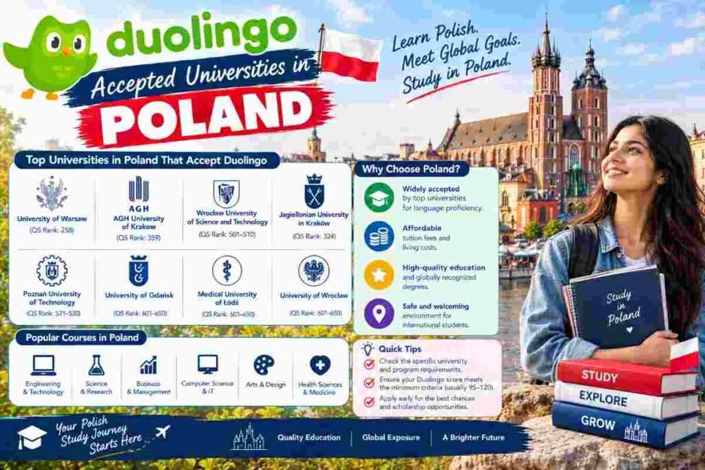 Duolingo Accepted Universities in Poland