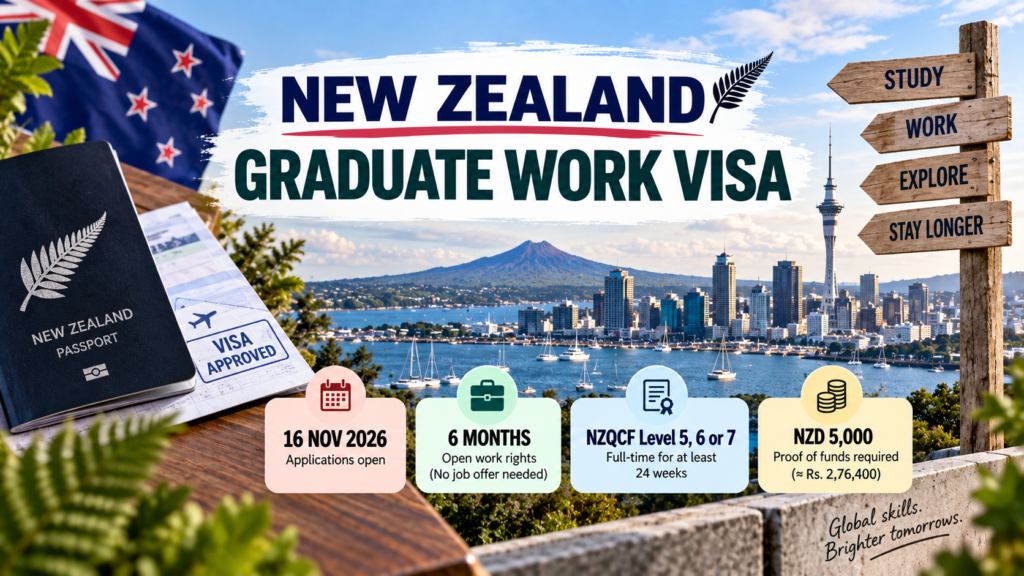 New Zealand Graduate Work Visa