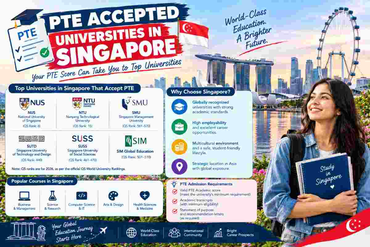 PTE Accepted universities in Singapore