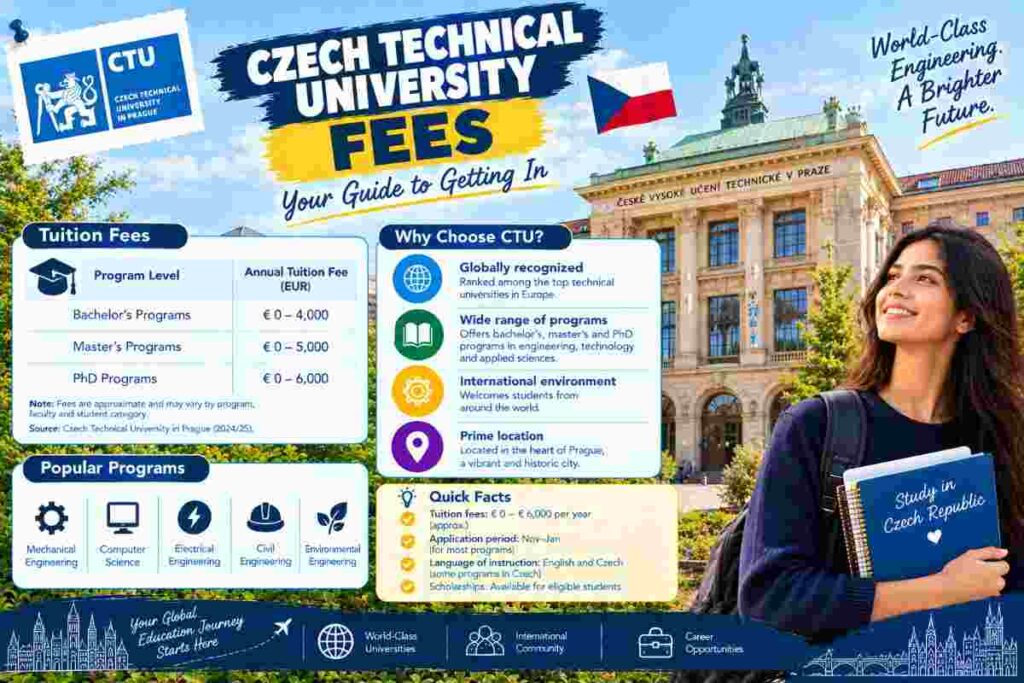 czech technical university fees