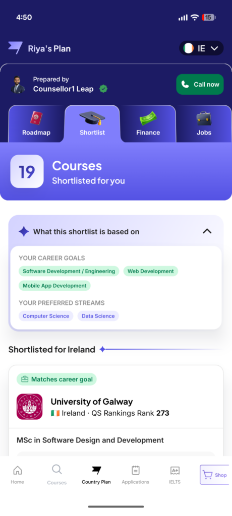 LeapScholar Study Abroad App: The Complete Guide to Every Feature (2026)