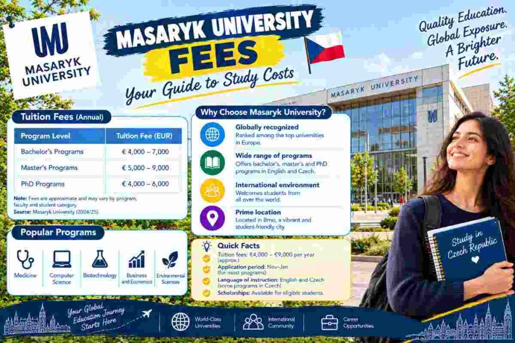 masaryk university fees