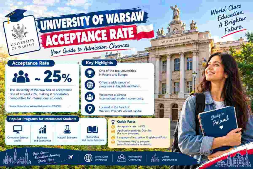 University of Warsaw acceptance rate