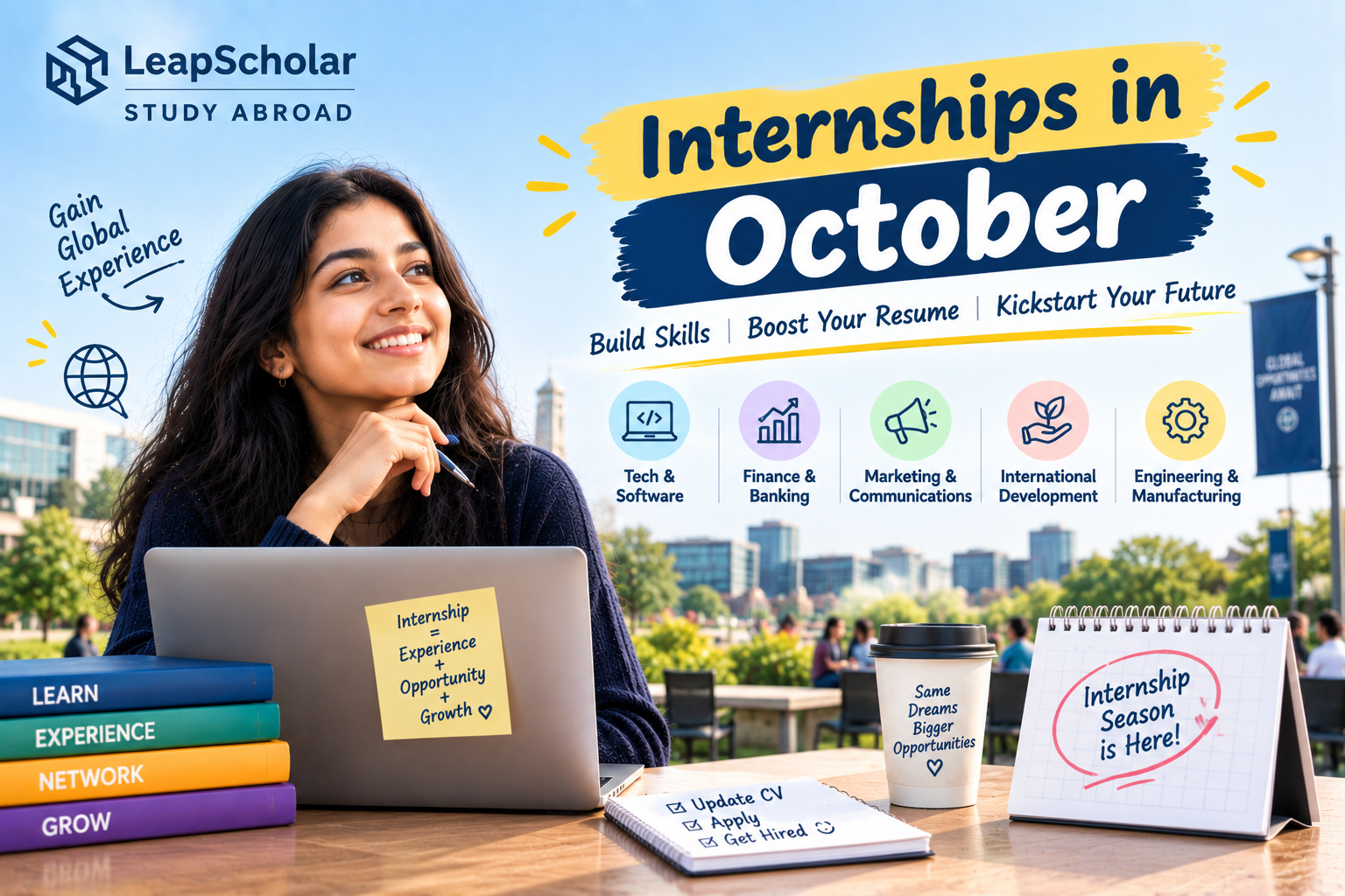 9 Global Internships with October 2026 Deadlines